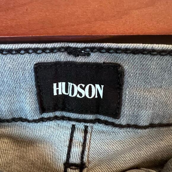 HUDSON Mid Rise Crop Natalie Gray Super Skinny Jean Women's Size 28 - Picture 4 of 9